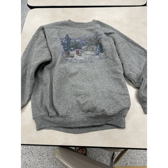 Northern Reflections Winter Reflections Sweatshirt Heather Gray Size L - Picture 1 of 4